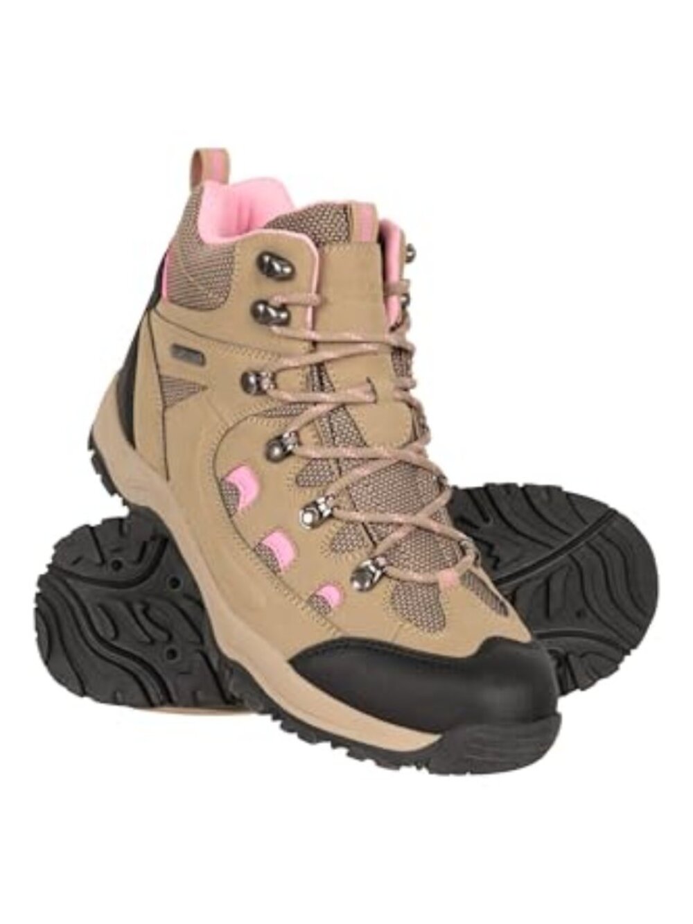 🆕 Adventurer Womens Waterproof Hiking Boots - Walking Shoes - Beige